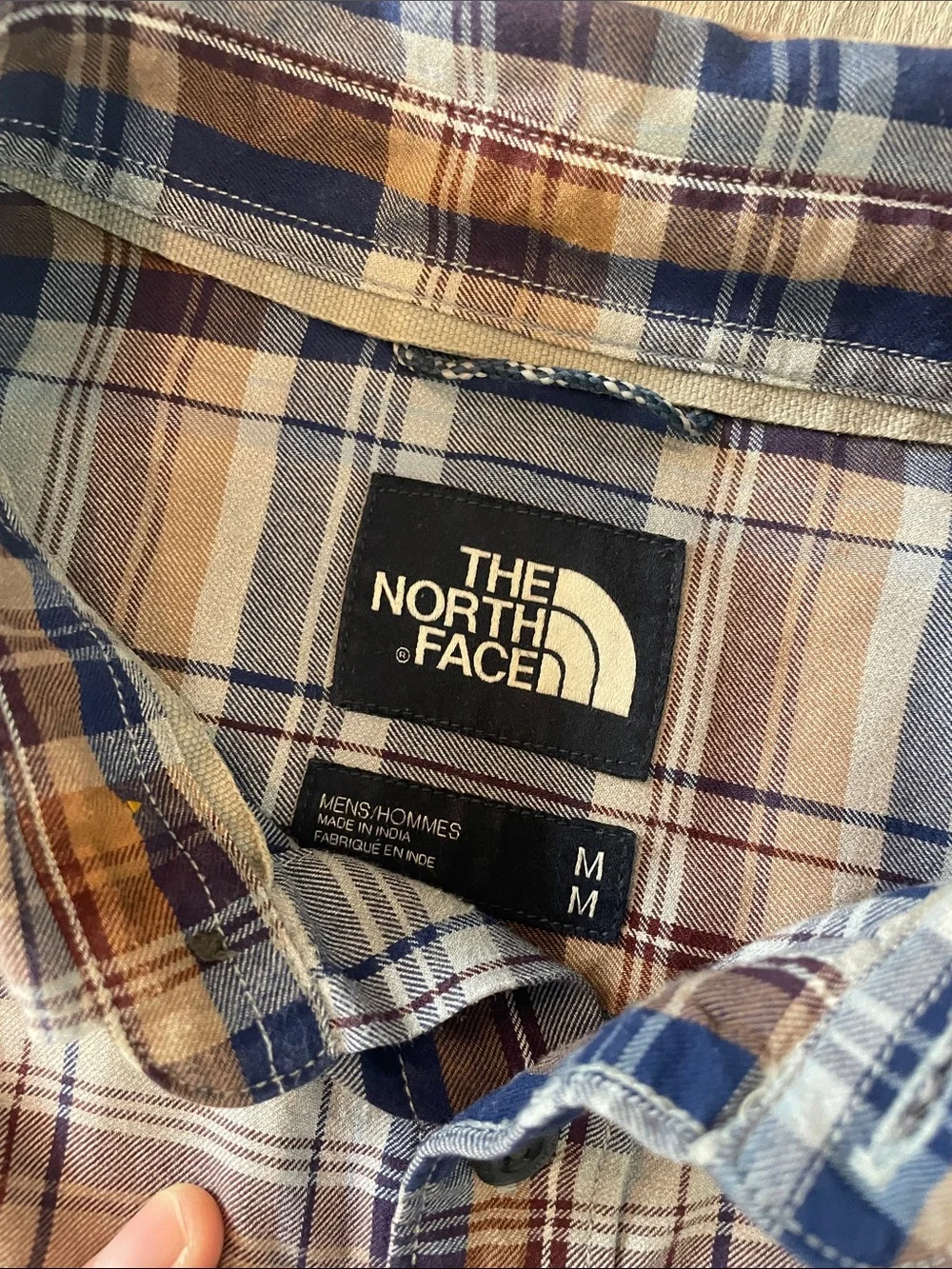 The North Face men’s organic cotton plaid shirt
